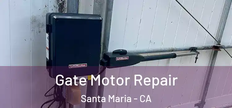 Gate Motor Repair Santa Maria - CA