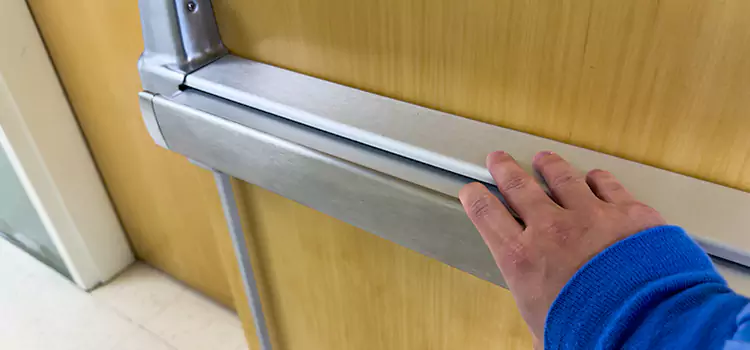 Installing a Push Bar on a Door Santa Maria